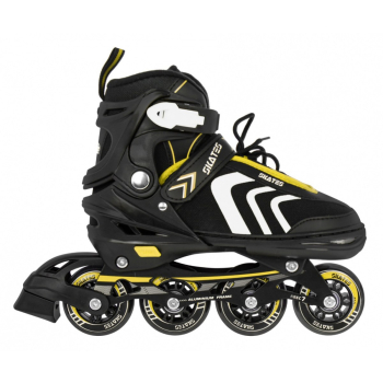 Zestaw 4w1 Rolki Wrotki Łyżwy dla dzieci Rozmiar 34-38 Żółty